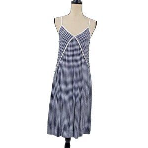Rag & Bone Sundress Womens Small Blue Gingham Plaid Sleeveless Knee Length